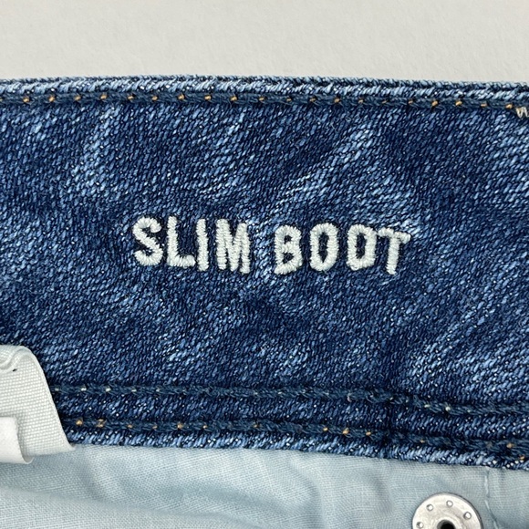 American Eagle Jeans Womens 12 Regular Slim Boot Stretch Blue Denim - Picture 11 of 11